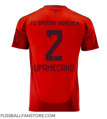 Bayern Munich Dayot Upamecano #2 Replik Heimtrikot 2024-25 Kurzarm